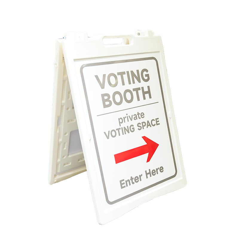 Folding standing sign