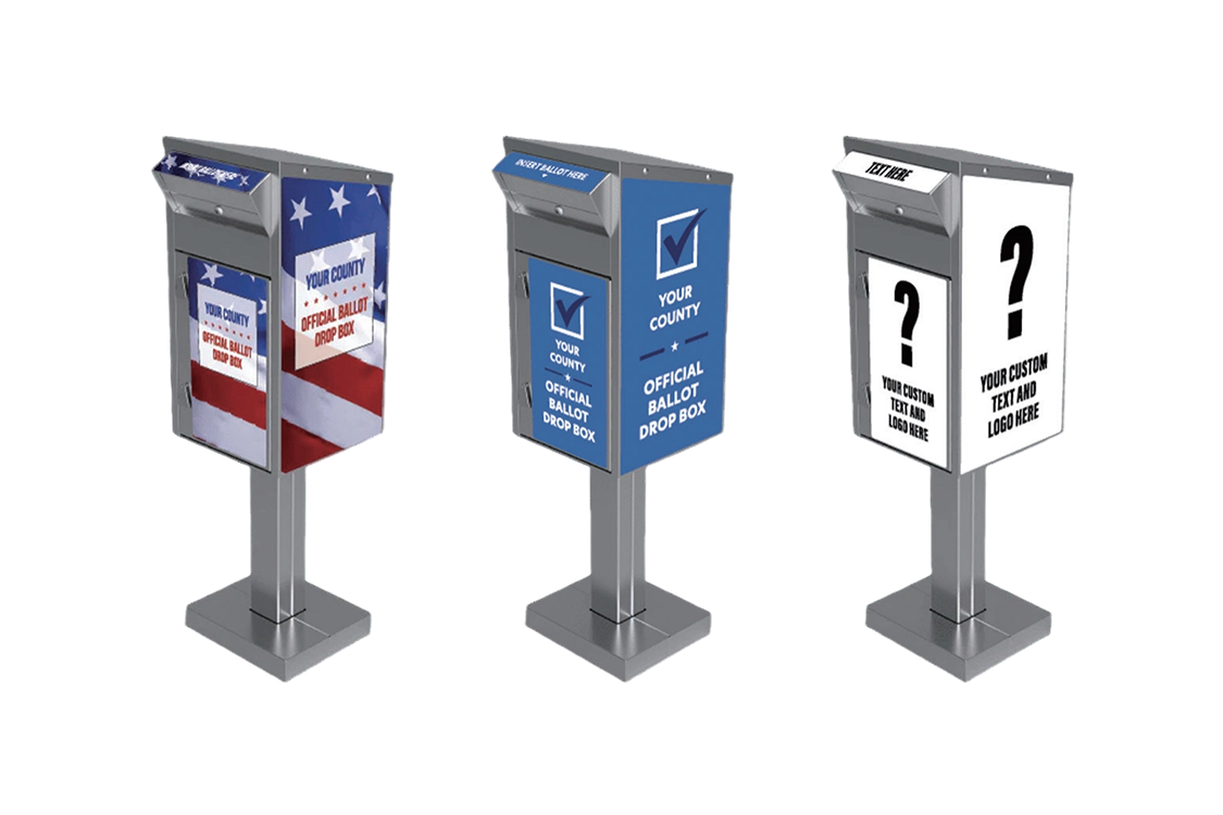 Ballot Drop on Pedestal