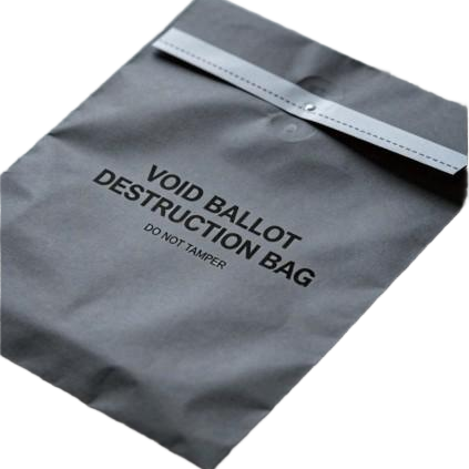 Special Destruction Bag for Invalid Ballots