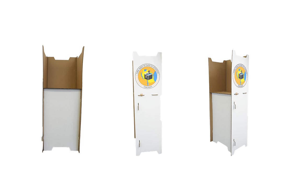  Cardboard Tabletop Voting Booth